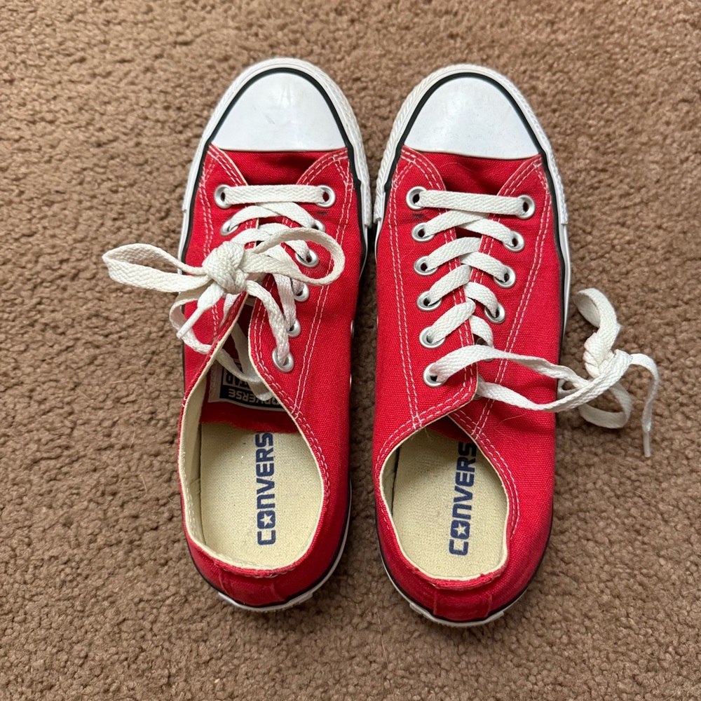 Red Low Top Converse